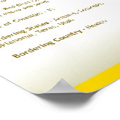 De staat New Mexico,NM-Posters Poster (Hoek)