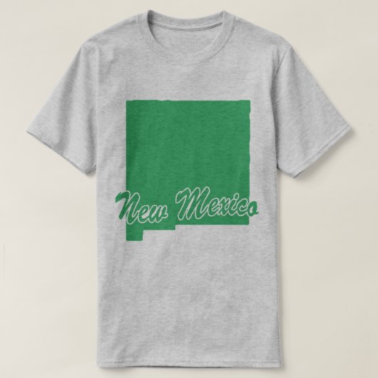 De staat New Mexico Shape T-shirt (Design voorkant)