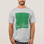 De staat New Mexico Shape T-shirt (Voorkant)