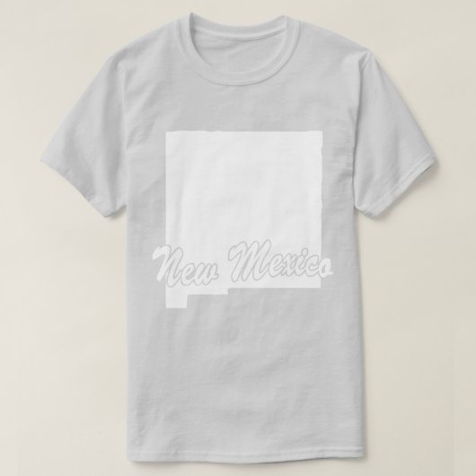 De staat New Mexico Shape T-shirt (Design voorkant)