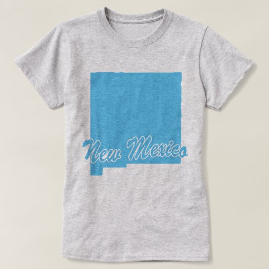 De staat New Mexico Shape T-shirt (Design voorkant)