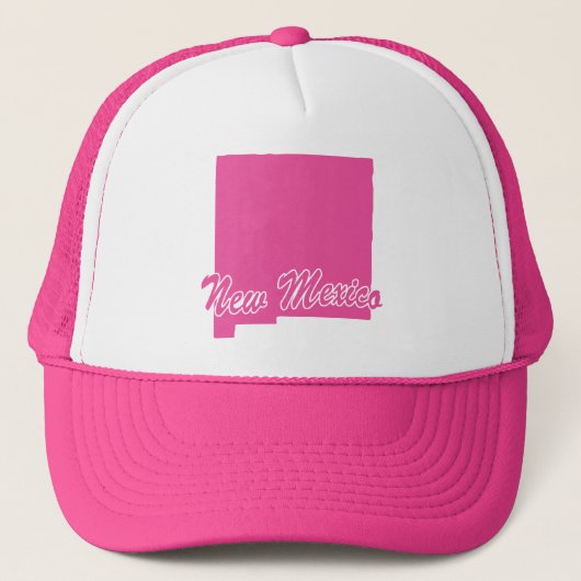 De staat New Mexico Shape Trucker Hat Pet (Voorkant)