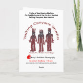 De staat New Mexico Zia Sun Card Kaart (Achterkant)