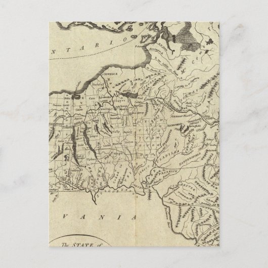 De staat New York Briefkaart (Voorkant)