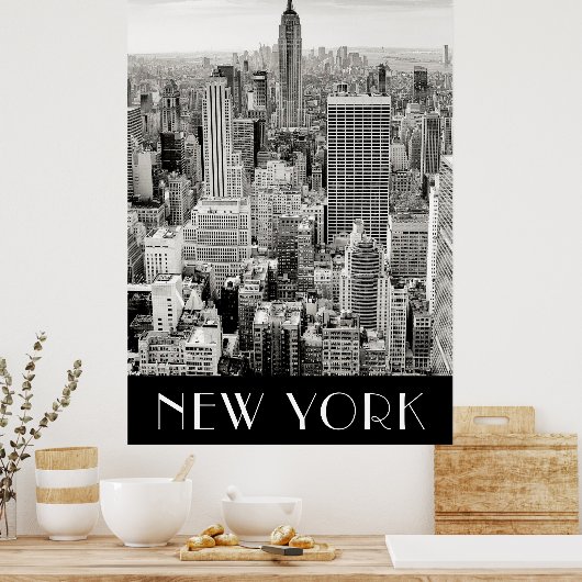 De staat New York Empire Poster (Keuken)