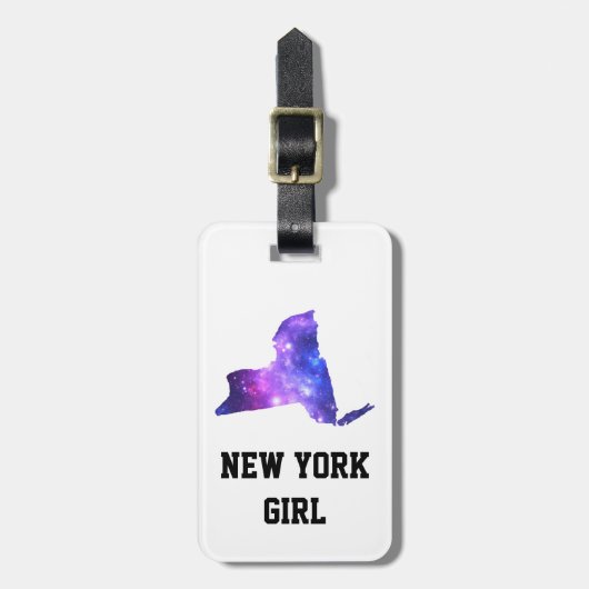 De staat New York Galaxy Empire Bagagelabel (Voorkant verticaal)