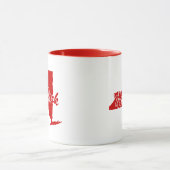 De staat New York Shape Red Mok (Midden)