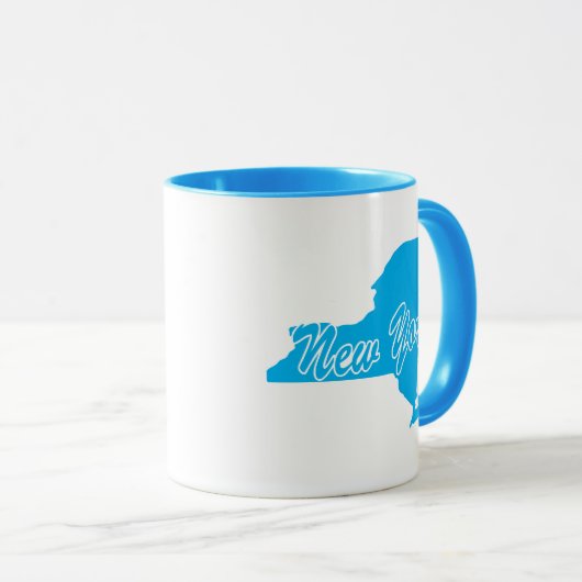 De staat New York Vorm Mok (Voorkant rechts)