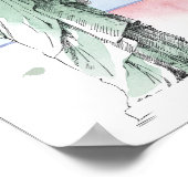 De staat New York | Vrijheidsbeeld Poster (Hoek)