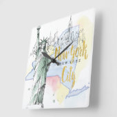 De staat New York | Vrijheidsbeeld Vierkante Klok (Hoek)