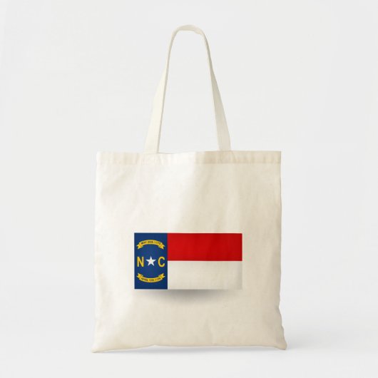 De staat North Carolina Flag Canvas tas (Voorkant)