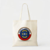 De staat North Carolina Flag Seal Canvas tas (Voorkant)