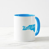 De staat North Carolina Shape Mok (Voorkant rechts)