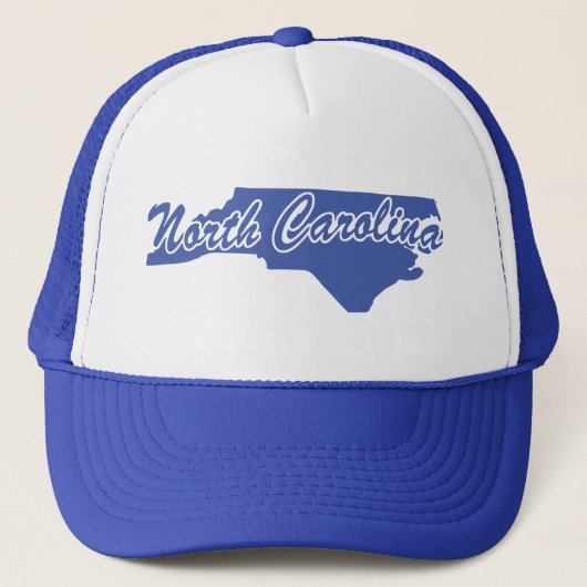 De staat North Carolina Shape Trucker Hat Pet (Voorkant)