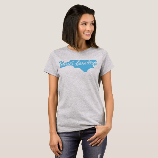 De staat North Carolina T-shirt voor de Vorm (Voorkant volledig)