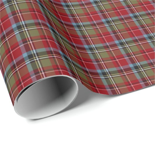 De staat North Carolina Tartan Cadeaupapier (Rol Hoek)