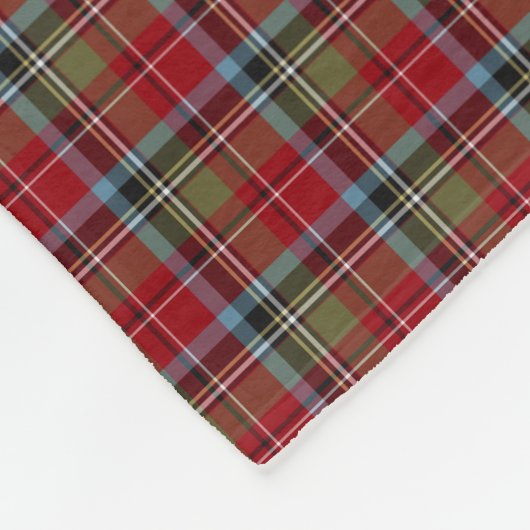 De staat North Carolina Tartan Fleece Deken (Hoek)