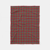 De staat North Carolina Tartan Fleece Deken (Voorkant)