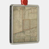 De staat Ohio 2 Metalen Ornament (Rechts)