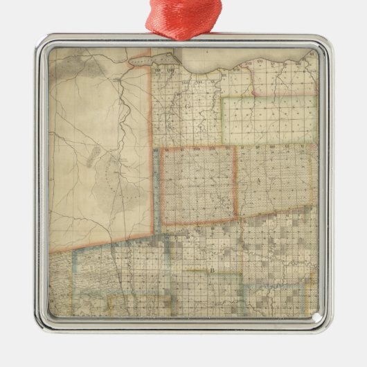 De staat Ohio 2 Metalen Ornament (Voorkant)