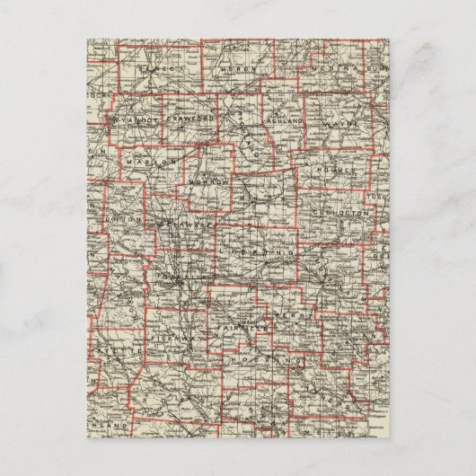 De staat Ohio Briefkaart (Voorkant)