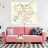 De staat Ohio Canvas Afdruk (Insitu (Woonkamer))