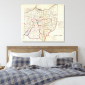 De staat Ohio Canvas Afdruk (Insitu (Slaapkamer))