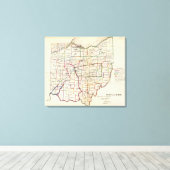 De staat Ohio Canvas Afdruk (Insitu (Houten vloer))