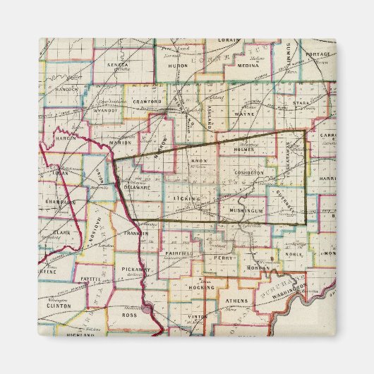 De staat Ohio Magneet (Voorkant)