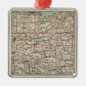 De staat Ohio Metalen Ornament (Voorkant)