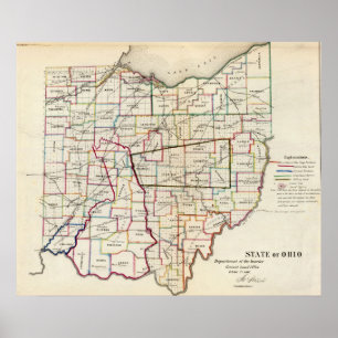 De staat Ohio Poster
