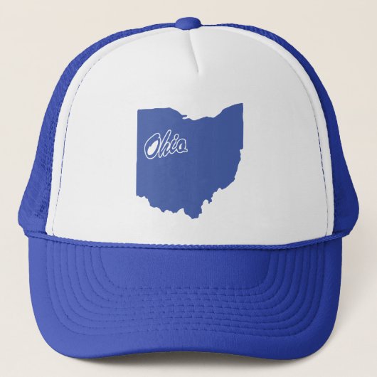 De staat Ohio Shape Trucker Hat Pet (Voorkant)