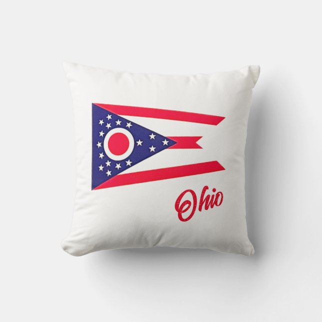 De staat Ohio Sierkussen (Voorkant)