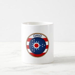 De staat Ohio-vlagzegel Koffiemok