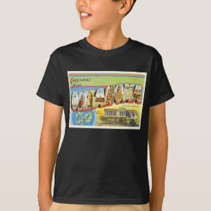 De staat Oklahoma OK Old Vintage Travel Souvenir T-shirt