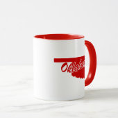 De staat Oklahoma Shape Red Mok (Voorkant rechts)