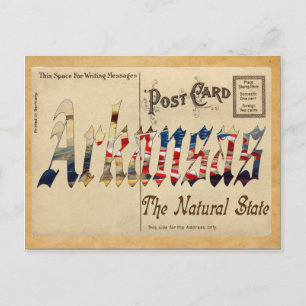 De staat Old Briefkaart Arkansas