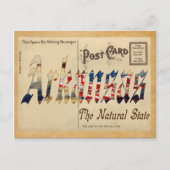De staat Old Briefkaart Arkansas (Voorkant)
