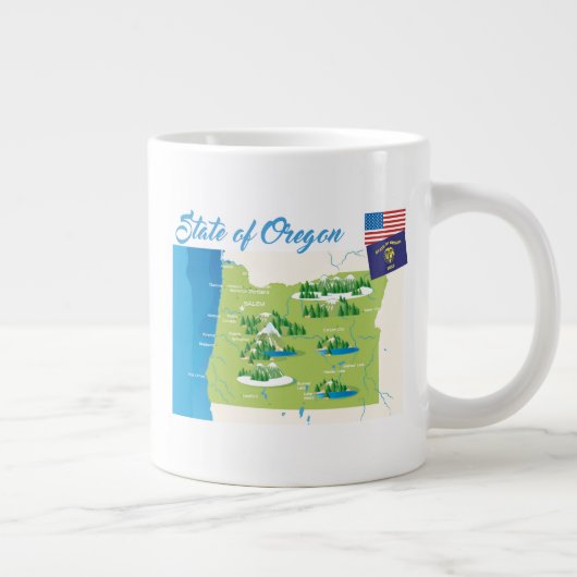 De staat Oregon Grote Koffiekop (Rechts)