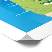 De staat Oregon Poster (Hoek)