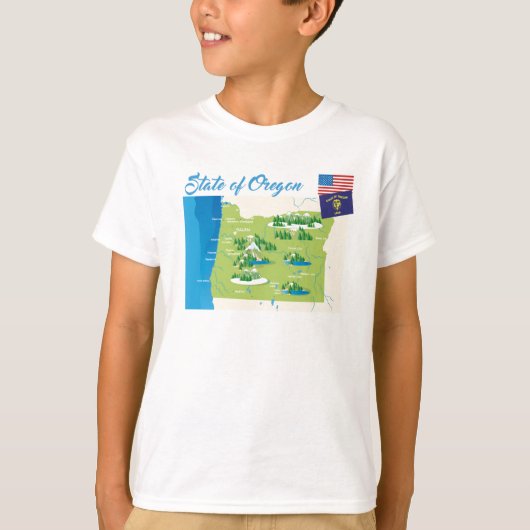 De staat Oregon T-shirt (Voorkant)