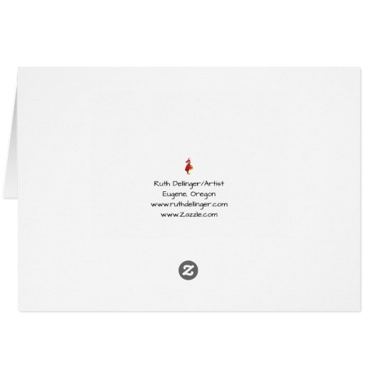 De staat Oregon Wenskaart (Achterkant Horizontaal)