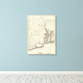 De staat Rhode Island 2 Canvas Afdruk (Insitu (Houten vloer))