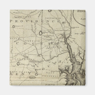 De staat Rhode Island 2 Magneet