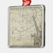 De staat Rhode Island 2 Metalen Ornament (Links)