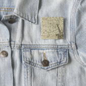 De staat Rhode Island 2 Vierkante Button 5,1 Cm (In situ)