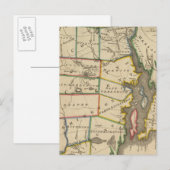 De staat Rhode Island 3 Briefkaart (Voorkant / Achterkant)