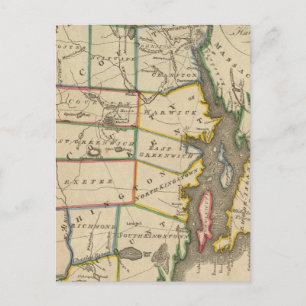 De staat Rhode Island 3 Briefkaart