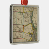 De staat Rhode Island 3 Metalen Ornament (Rechts)