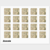 De staat Rhode Island 3 Vierkante Sticker (Vel)